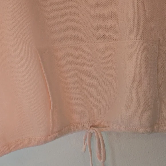 Max Studio Pink Cowl Neck Sweater with Cable Knit - Picture 5 of 7